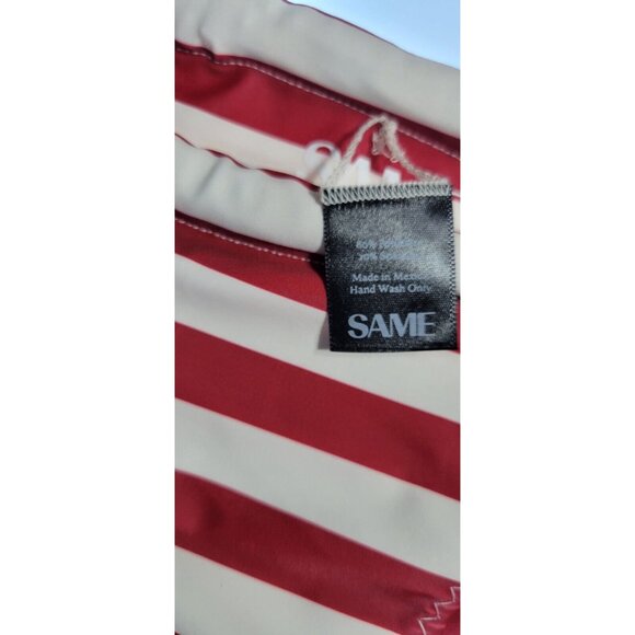 SAME LOS ANGELES 2 PC BIKINY WOMENS The Lady Bra And Rucched Bottom Stripped XS - Picture 6 of 13